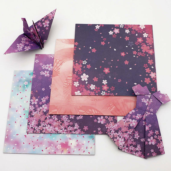 24-120X Square Colored Origami Glitter Folding Paper DIY Crafts Tool Gift Manual