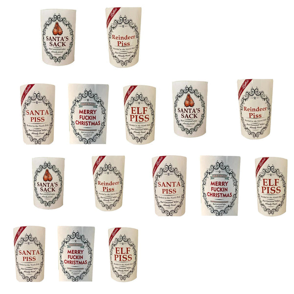 Christmas Funny Bottle Labels Novelty Funny Joke Happily Wine Bottle Label