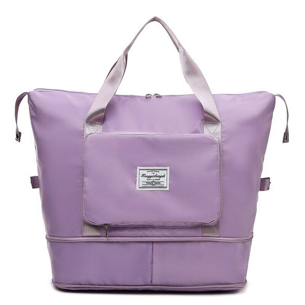 Women Large Capacity Collapsible Travel Bag Expandable Waterproof Duffel Bag New