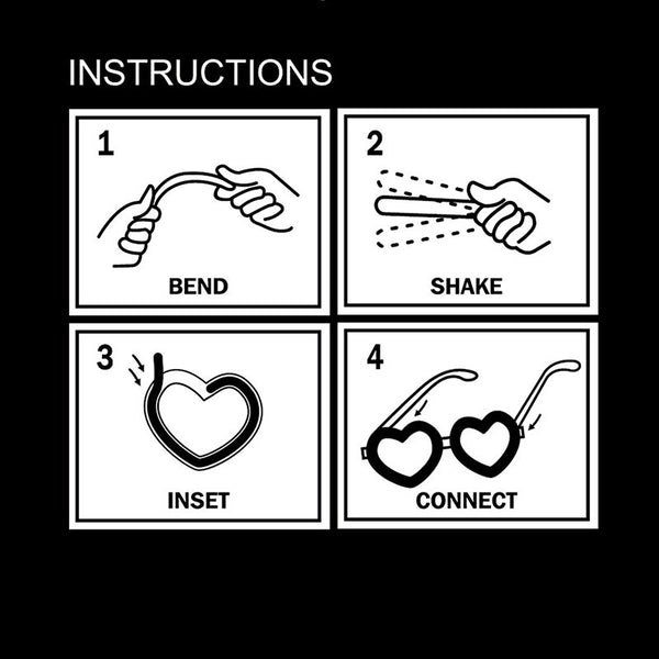 Glow Sticks Glasses Headband Light Shining Party Toy Glow In The Dark Glowsticks - Lets Party