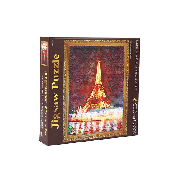 Jigsaw Puzzles 1000 Piece Eiffel Tower Adult Kids DIY Puzzle Toys Home Decor - Lets Party
