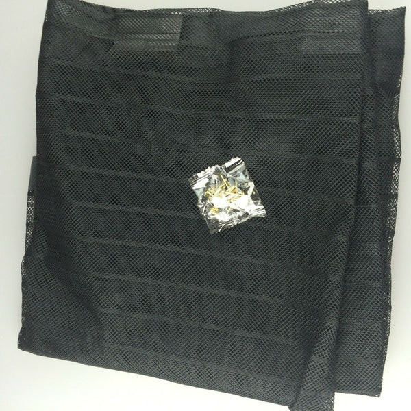2 x SET Magnetic Door Mesh Black Fly Screen Magic Magna Mosquito Bug Curtain - Lets Party