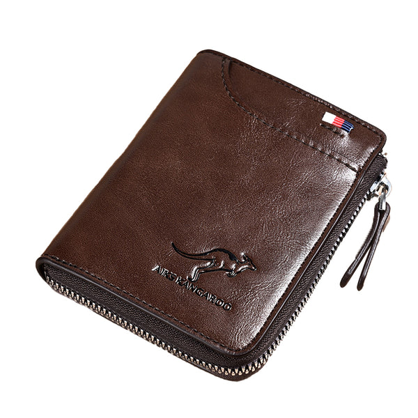 Men's RFID Blocking Leather Short Wallet Credit ID Card Cash Holder Purse AU