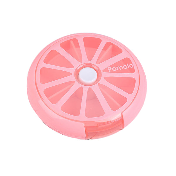 Weekly 7 Day Pill Organiser Case Box Tablet Medicine Dispenser Holder Case Round