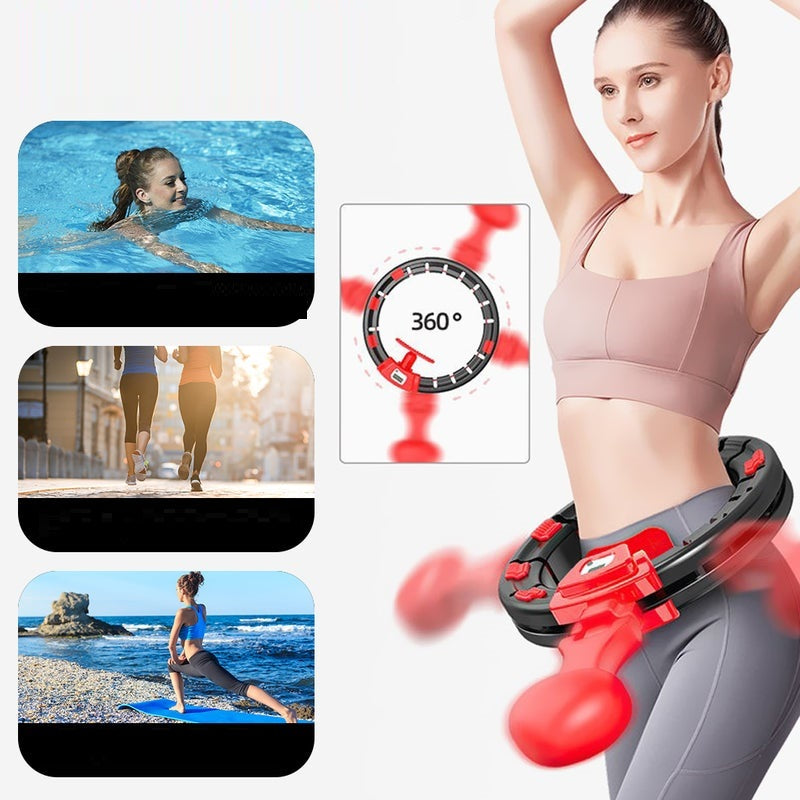 Smart Hula Hoop Lose Weight Exercise Detachable LCD Counter Portable Burn Fat AU - Lets Party