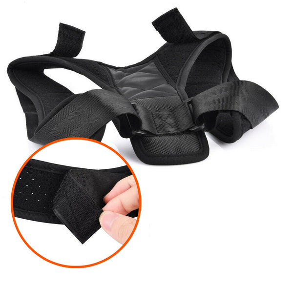 Posture Corrector Adjustable Back Shoulder Belt Support Body Brace Back Unisex - Lets Party