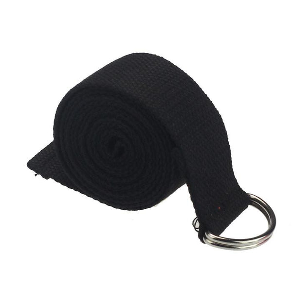 Yoga Exercise Pilate Cotton Stretch Strap D-Ring Belt Leg/ Waist Resistance Band - Lets Party