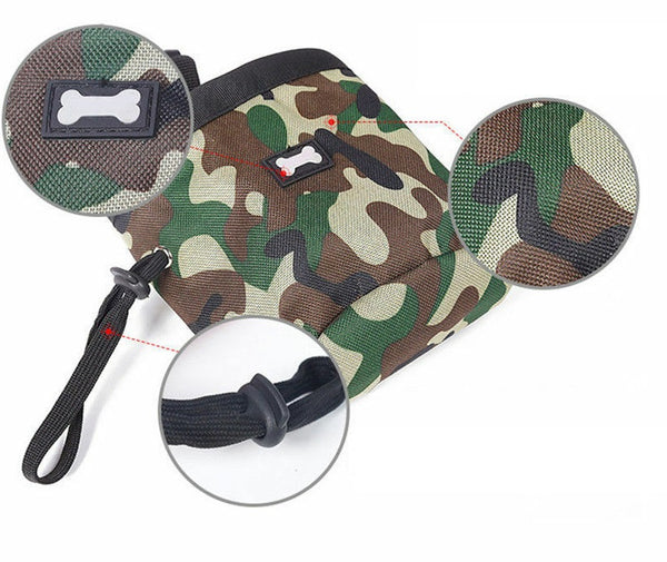 Puppy Pet Dog Obedience Training Treat Bag Feed Pouch & Training Whistle Clicker - Lets Party