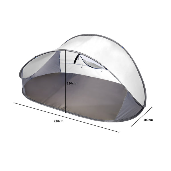 Mountvie Pop Up Tent Camping Beach Tents 4 Person Portable Hiking Shade Shelter - Lets Party