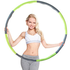100CM Foam Padded Weighted Waist Fitness Hula Hoop Body Massage Exercise