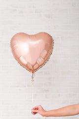45cm Rose Gold Foil Balloons Heart Star Wedding Birthday Party Helium Balloon