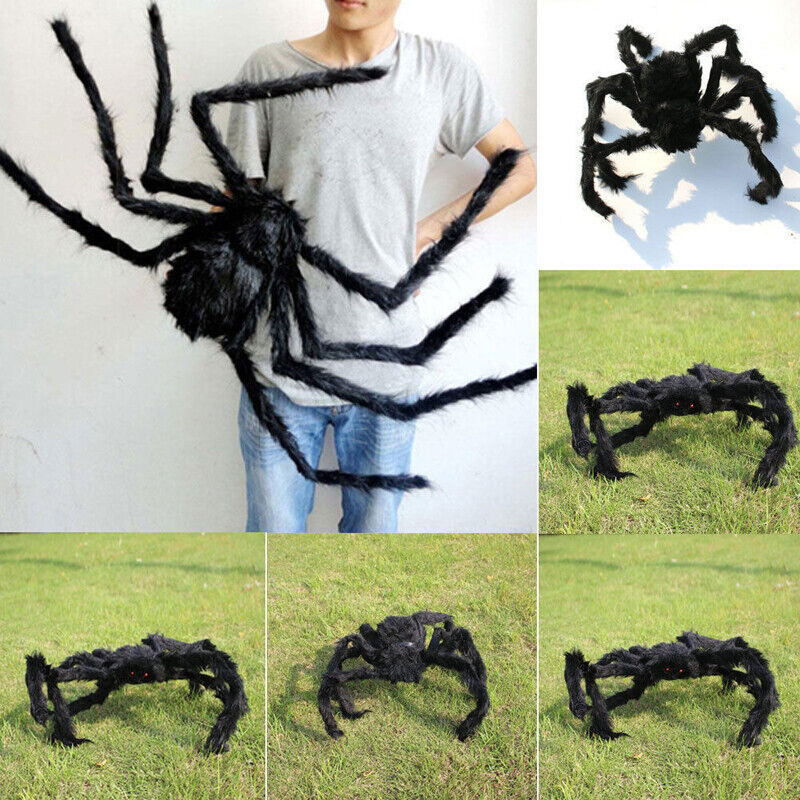 30-150CM Spider Halloween Decoration Haunted House Prop Indoor Outdoor Giant - Lets Party