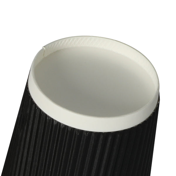 100 Pcs 12oz Disposable Takeaway Coffee Paper Cups Triple Wall Take Away w Lids - Lets Party