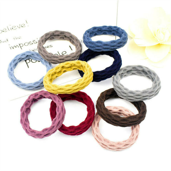 50-500X Colorful Girl Hair Ties Rubber Bands Ropes Rings Ponytail Holder Fashion - Lets Party