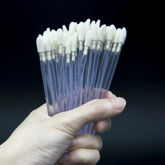50-500pcs Clear Disposable Lip Brush Lip Wands Gloss Lipstick Applicator Brushes