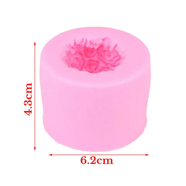 3D Silicone Candle Mold Rose Ball Aromatherapy Candle Soap Mould Craft Baking - Lets Party