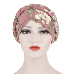 Women's Floral Chemo Cap Cancer Hat Muslim Hair Scarf Turban Hijab Head Wrap