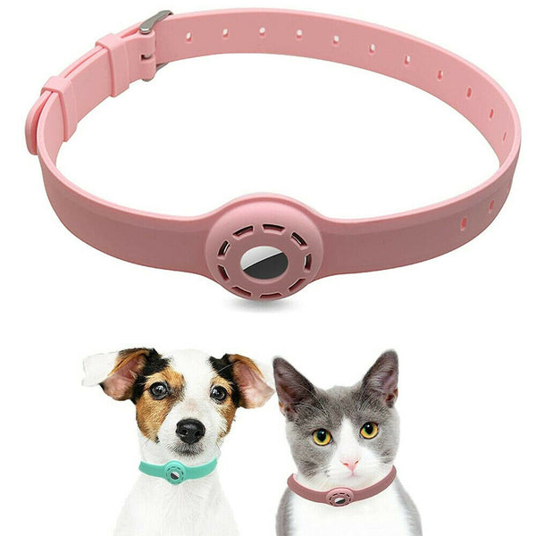 For Apple AirTag Silicone Band Collar Case Air Tag GPS Anti-lost for Cat Dog Pet - Lets Party