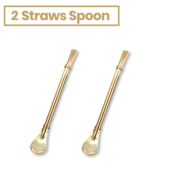 Thick Shake Milkshake Stainless Steel Straws Reusable Metal Drinking Straw Brush - Lets Party