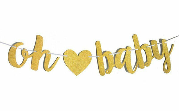 Baby Shower Balloons 1st Birthday Banner Cake Topper Gender Reveal Photo Booth - Lets Party