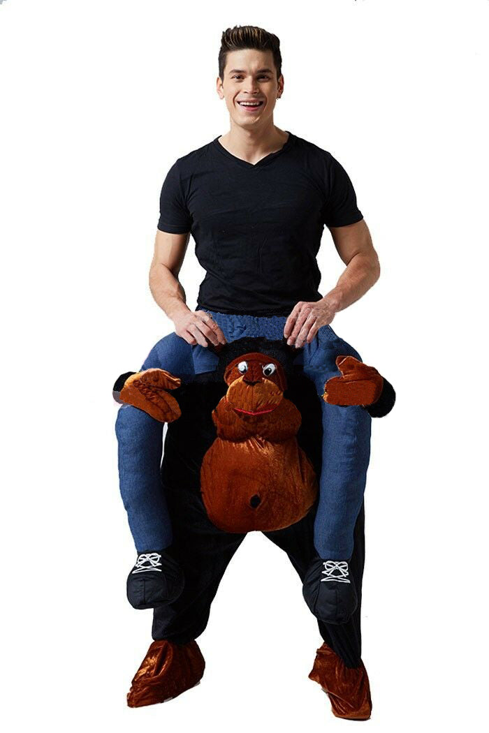 Adult Funny Carry Fancy Dress Ride On Me Costume Fancy Pants Party Mens Mascot - Lets Party