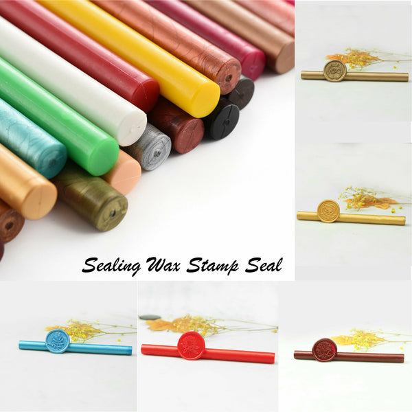 Sealing Wax Round Stick Glue Gun Stamp Seal Candle Envelope Invitations Wedding - Lets Party