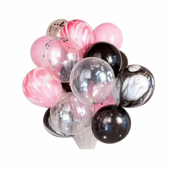 10-24pcs Balloon Set Foil Balloons Latex Confetti Balloon Party Birthday Wedding - Lets Party