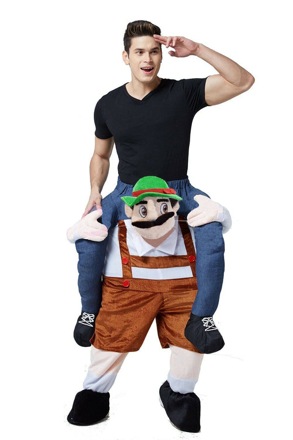 Adult Funny Carry Fancy Dress Ride On Me Costume Fancy Pants Party Mens Mascot - Lets Party