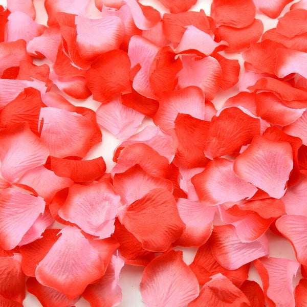 144pcs Artificial Silk Petals Flowers Rose Wedding Flower Girl Basket Decoration - Lets Party