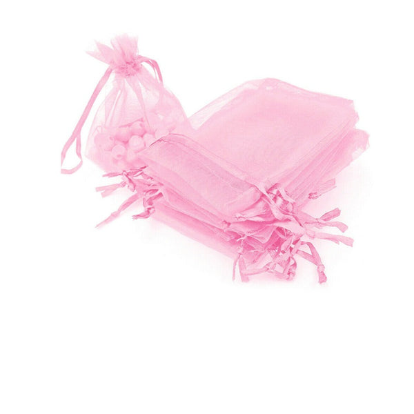 10/50 pcs Organza Bag Sheer Bags Jewellery Wedding Candy Packaging Beads Gift - Lets Party