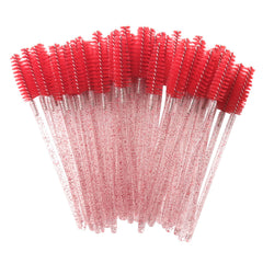 Red New Disposable Eyelash Brush Applicator Extension Mascara Wands