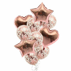 10-24pcs Balloon Set Foil Balloons Latex Confetti Balloon Party Birthday Wedding
