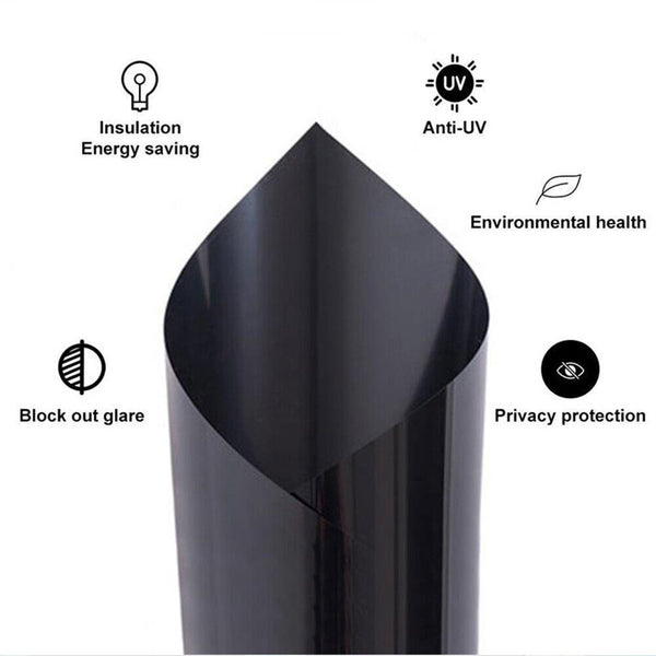 90cm Total Light Blackout 100% Privacy Window Film Tinting Tint Sticker AU - Lets Party