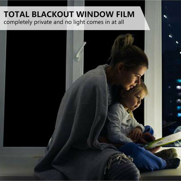 90cm Total Light Blackout 100% Privacy Window Film Tinting Tint Sticker AU - Lets Party