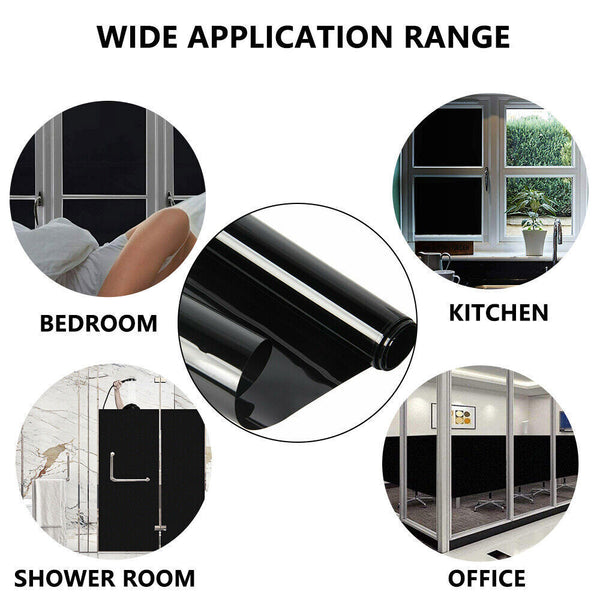 90cm Total Light Blackout 100% Privacy Window Film Tinting Tint Sticker AU - Lets Party