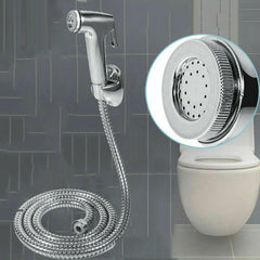 Shower Head Douche Bidet Toilet Spray Hand Held Jet Shattaf Kit Chrome +Diverter