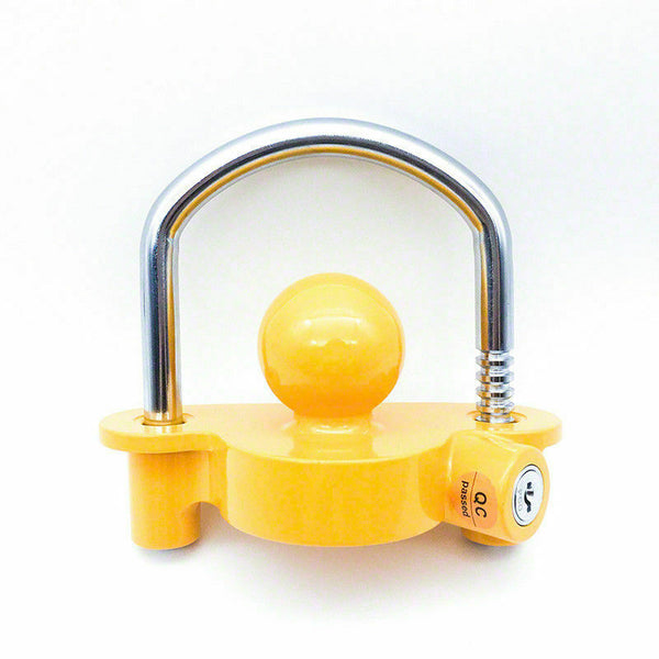 Trailer Parts Coupling Lock Universal Hitch Tow Ball 2 Keys Caravan Antitheft - Lets Party