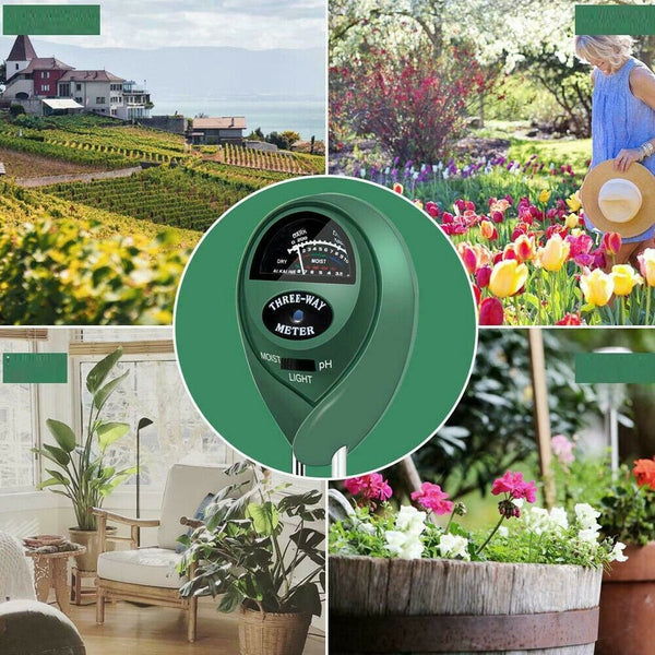 3 in 1 Soil PH Tester Water Moisture Test Meter Kit For Garden Plant Testing - Lets Party
