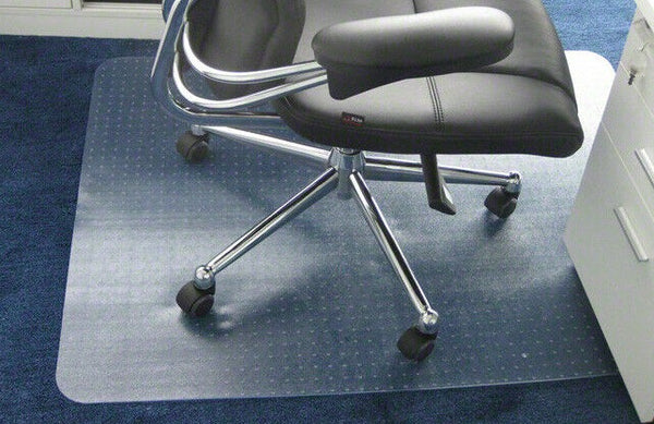Ship Carpet Floor Office Computer Work Chair Mat Useful Plastic 1200 x 900mm - Lets Party