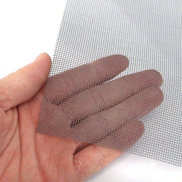 Roll Insect Flywire Window Fly Screen Net Mesh Flyscreen Black/ Grey 100FT / 30M - Lets Party