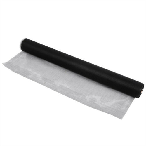 Roll Insect Flywire Window Fly Screen Net Mesh Flyscreen Black/ Grey 100FT / 30M - Lets Party