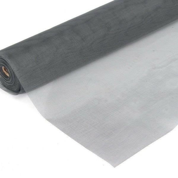 Roll Insect Flywire Window Fly Screen Net Mesh Flyscreen Black/ Grey 100FT / 30M - Lets Party