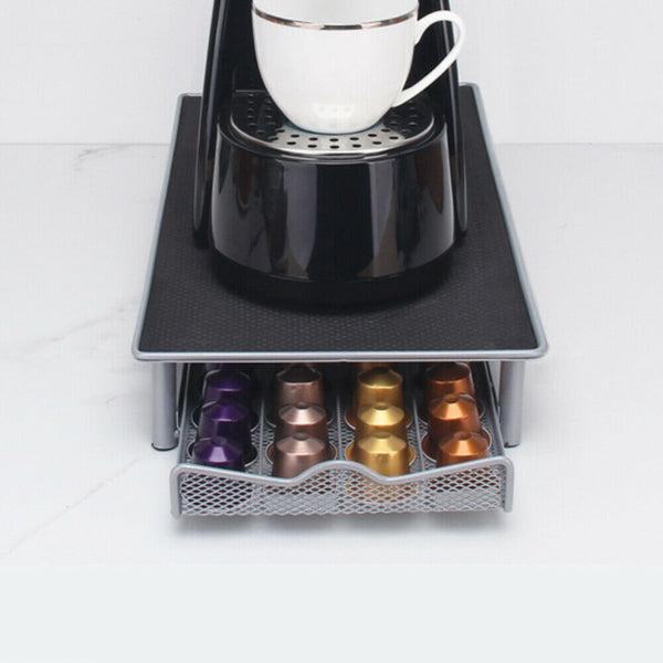 Coffee Capsules Holder Rack 40 Pods Drawer Storage Organizer Stand For Nespres - Lets Party