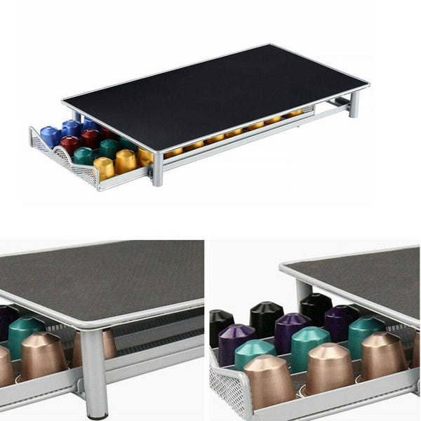 Coffee Capsules Holder Rack 40 Pods Drawer Storage Organizer Stand For Nespres - Lets Party