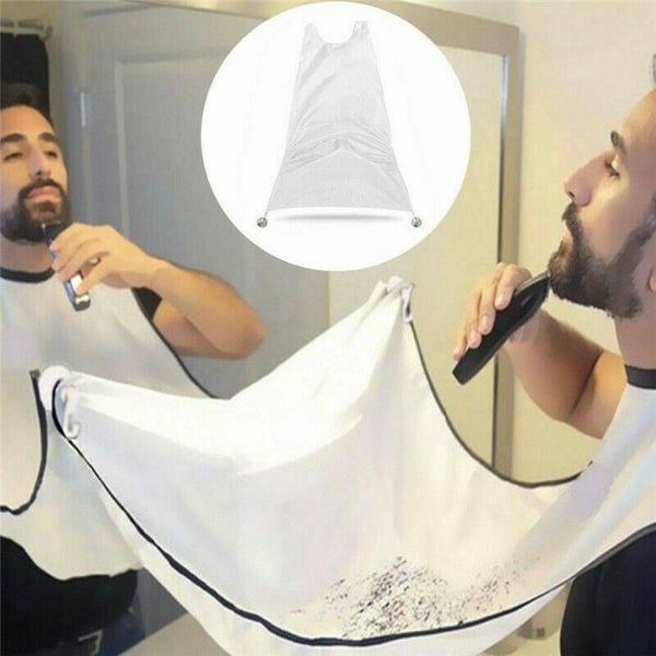 Waterproof Hair Beard Apron Catcher Shave Men's Facial Cape Trim - Lets Party