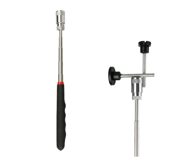Magnetic Pick Up Tool 81CM Extendable Telescopic LED Torch Magnet Rod - Lets Party