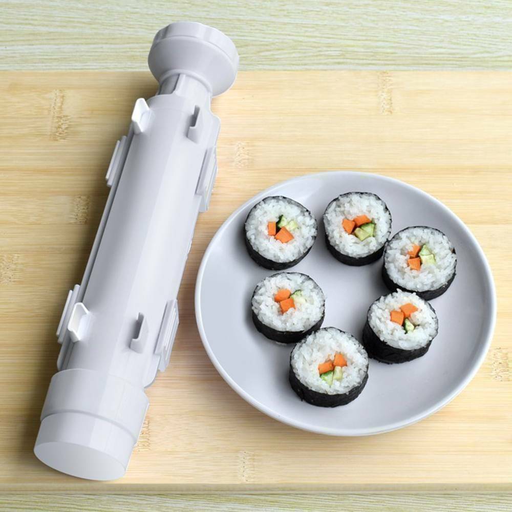 Sushi Tube Kit Machine Apparatus Rolling Rice Roller Mold DIY Maker Tool Kitchen - Lets Party