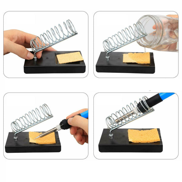 60W Electric Soldering Iron Kit Solder Welding Tool Stand Adjustable Temperature - Lets Party