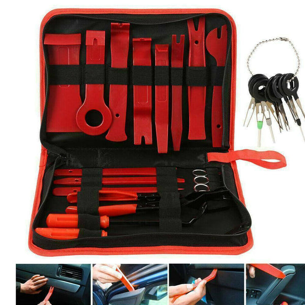 31X Car Trim Removal Tool Set Hand Tools Panel Pry Bar Door Interior Clip Kit - Lets Party