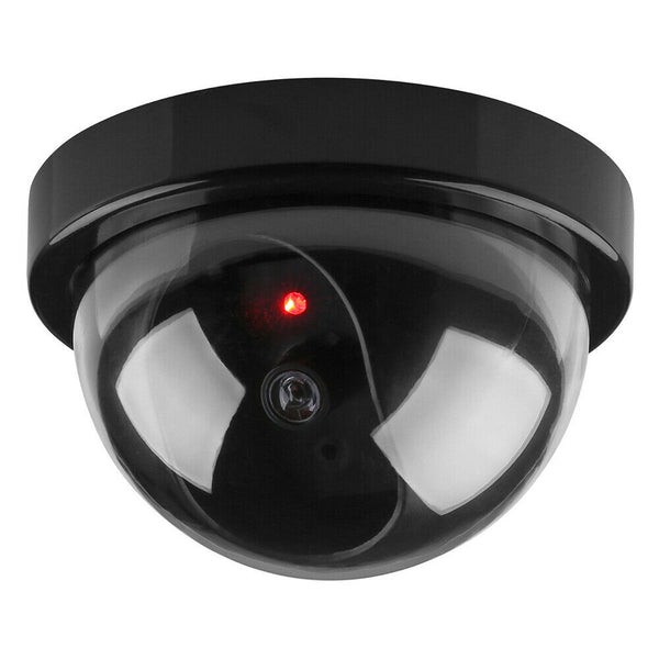 4x Dummy Fake Camera Surveillance CCTV Security Dome Camera Flashing LED Light - Lets Party